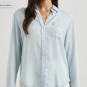 Rails Light Vintage Ingrid Shirt with Raw Hem